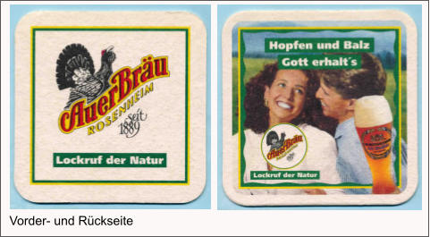 Vorder- und Rückseite