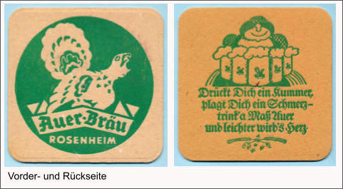 Vorder- und Rückseite