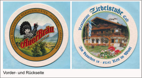 Vorder- und Rückseite