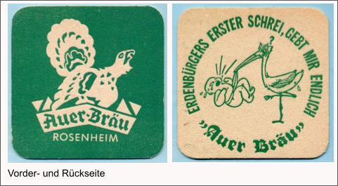 Vorder- und Rückseite