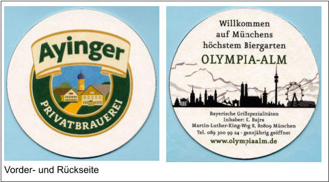 Vorder- und Rückseite