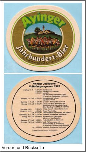 Vorder- und Rückseite