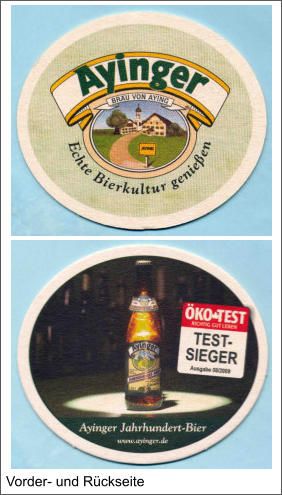 Vorder- und Rückseite