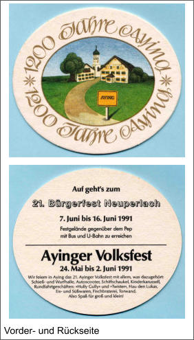 Vorder- und Rückseite