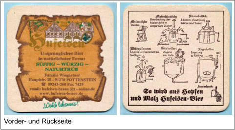 Vorder- und Rückseite