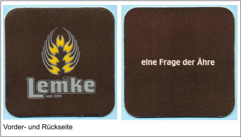 Vorder- und Rückseite