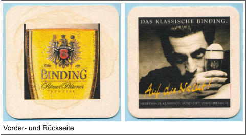 Vorder- und Rückseite