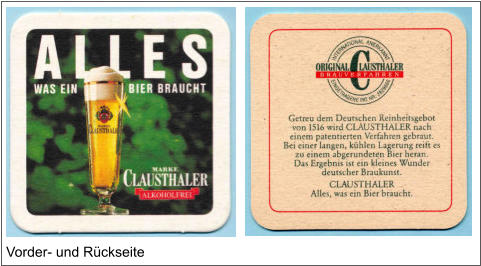 Vorder- und Rückseite