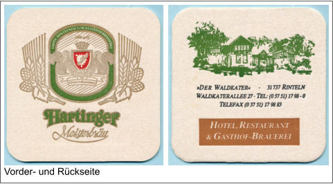 Vorder- und Rückseite