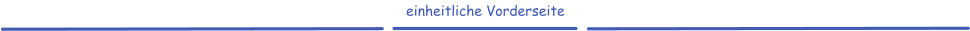 einheitliche Vorderseite