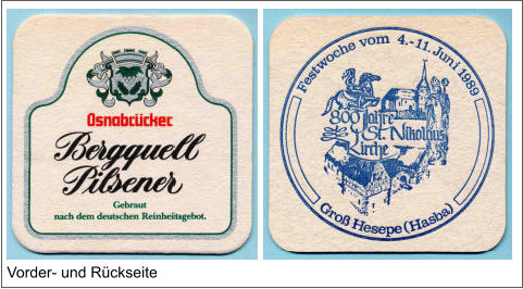 Vorder- und Rückseite