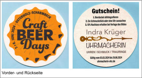 Vorder- und Rückseite