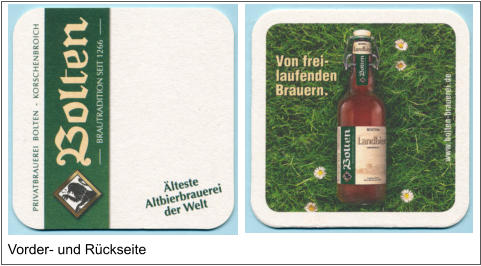 Vorder- und Rückseite