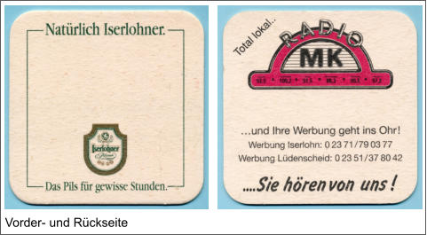 Vorder- und Rückseite