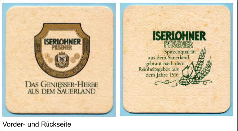 Vorder- und Rückseite