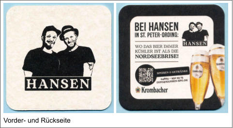 Vorder- und Rückseite