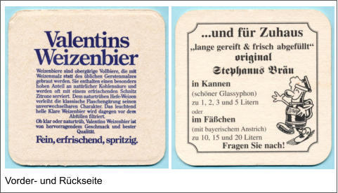 Vorder- und Rückseite