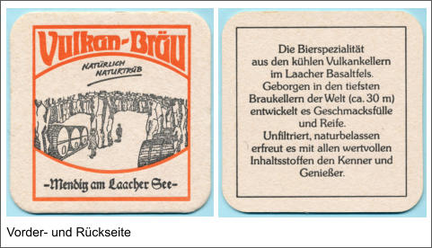 Vorder- und Rückseite