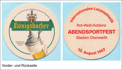 Vorder- und Rückseite