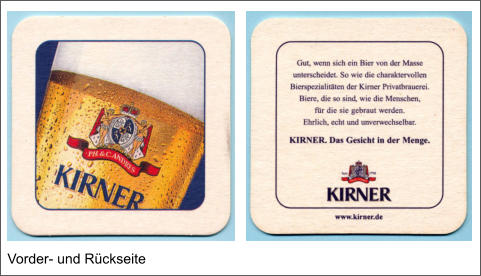 Vorder- und Rückseite