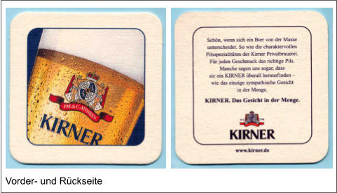 Vorder- und Rückseite