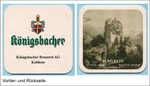 Vorder- und Rückseite