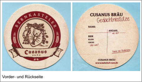 Vorder- und Rückseite