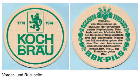 Vorder- und Rückseite