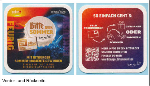 Vorder- und Rückseite