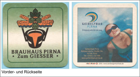 Vorder- und Rückseite