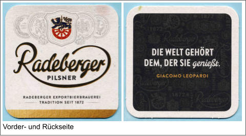 Vorder- und Rückseite