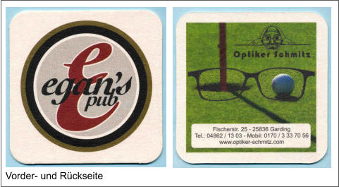 Vorder- und Rückseite