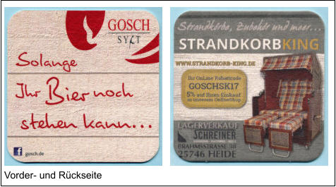 Vorder- und Rückseite