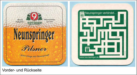 Vorder- und Rückseite