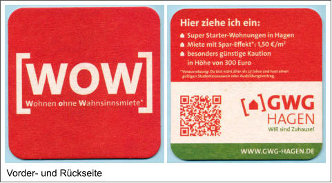 Vorder- und Rückseite