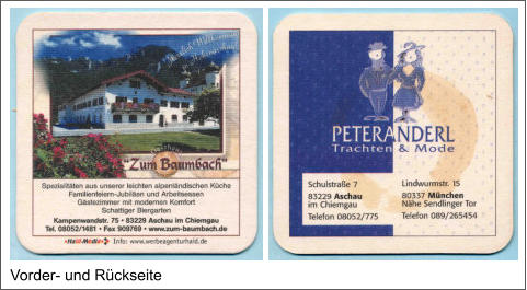 Vorder- und Rückseite