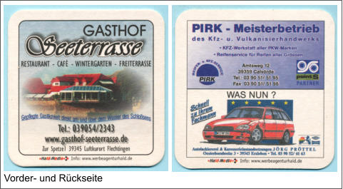 Vorder- und Rückseite