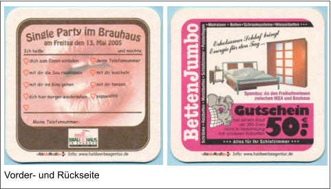 Vorder- und Rückseite