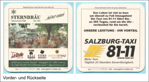 Vorder- und Rückseite