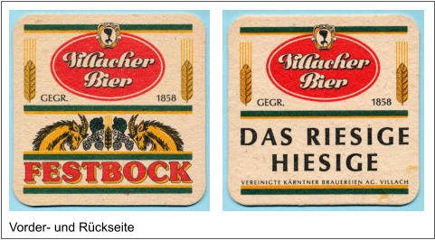 Vorder- und Rückseite