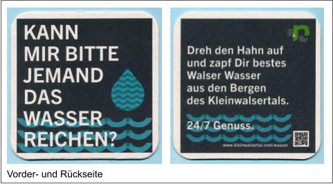 Vorder- und Rückseite