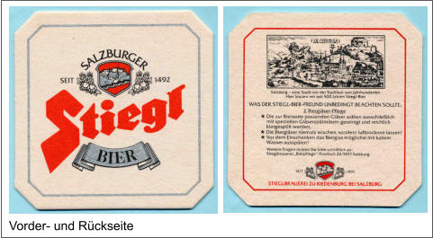 Vorder- und Rückseite