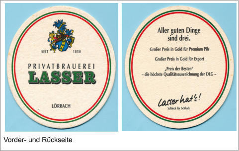 Vorder- und Rückseite