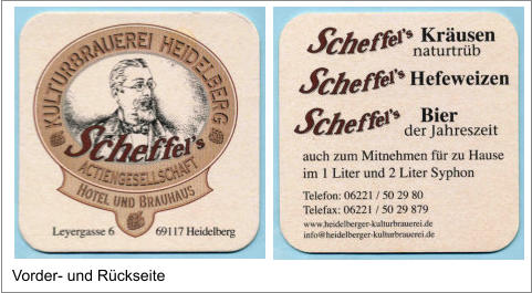Vorder- und Rückseite