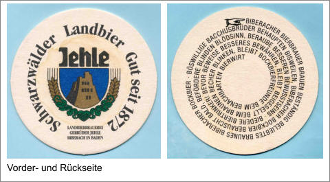 Vorder- und Rückseite