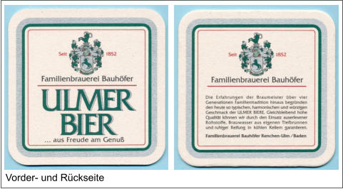 Vorder- und Rückseite