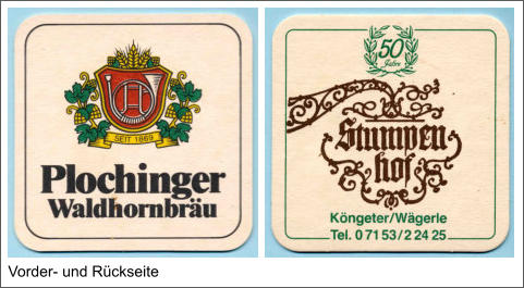 Vorder- und Rückseite