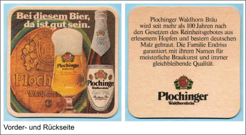 Vorder- und Rückseite
