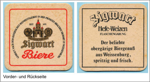 Vorder- und Rückseite