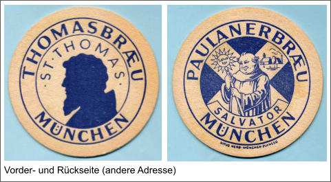Vorder- und Rückseite (andere Adresse)
